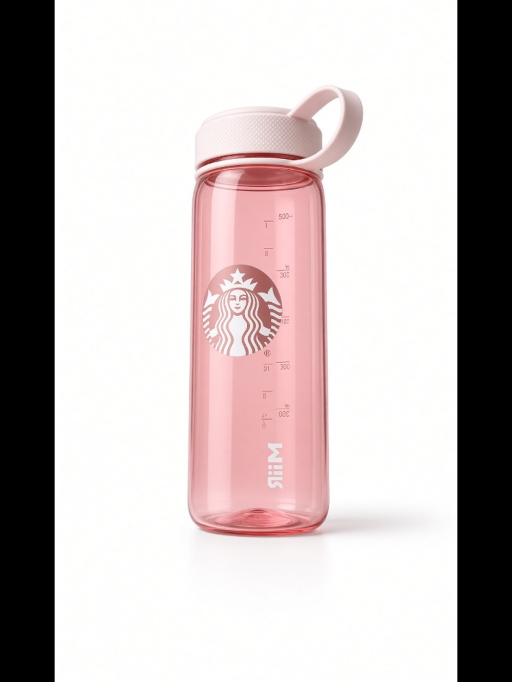 Starbucks Pink Water Bottle with Loop Handle
